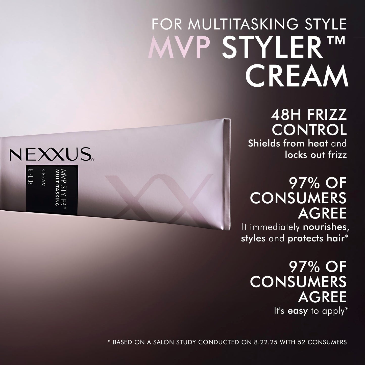 Nexxus Styling Cream MVP Styler Hybrid Multitasking Hair Cream Powered by MVP Multi-Verse Polymers 6 oz