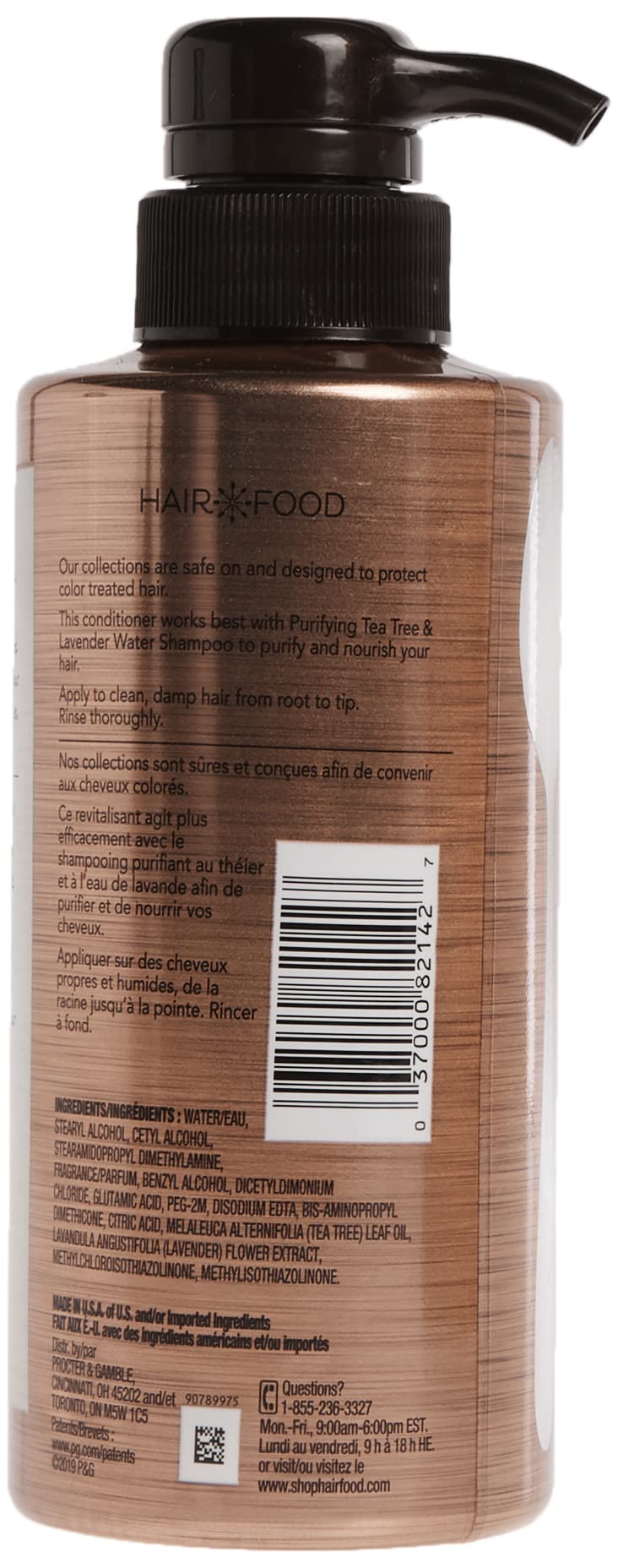HAIR FOOD Tea Tree & Lavender Water Hair Conditioner 10.1 fluid Ounce (300ml)