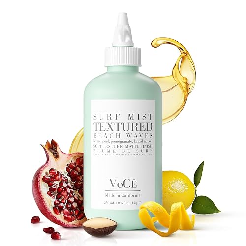 VoCÊ Haircare Natural Surf Mist Texture Spray | Effortless Waves, Light Hold, Vegan, Cruelty-Free & Non-Toxic Haircare with Brazil Nut Oil, Lemon Peel