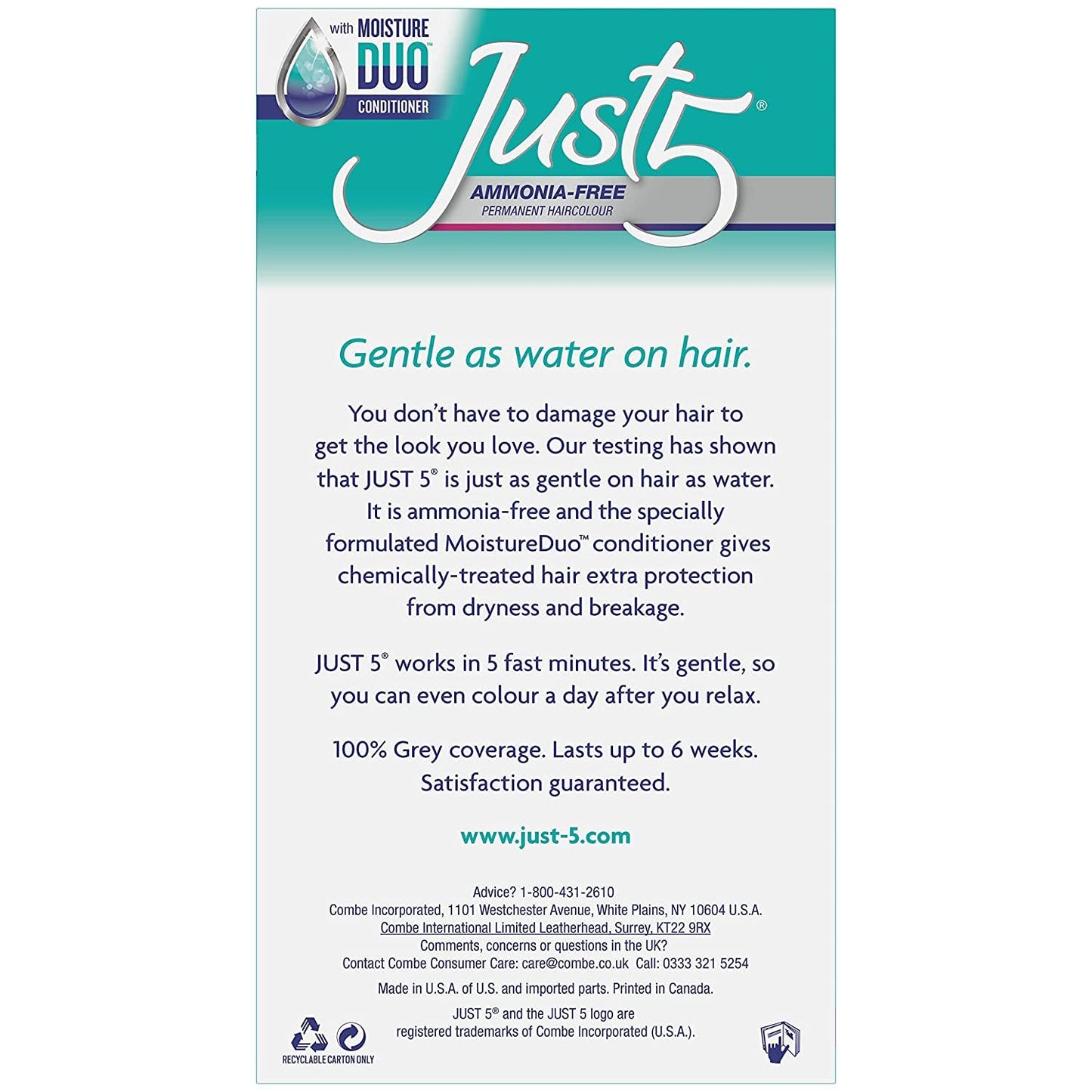 Just 5 Color Natural Jet Black (6 Pack) by Just 5