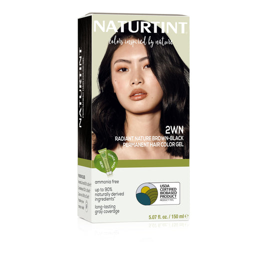 Naturtint 2WN Radiant Nature Brown Black Permanent Hair Color (Pack of 1), Ammonia Free, Vegan, Cruelty Free, up to 100% Gray Coverage, Long Lasting