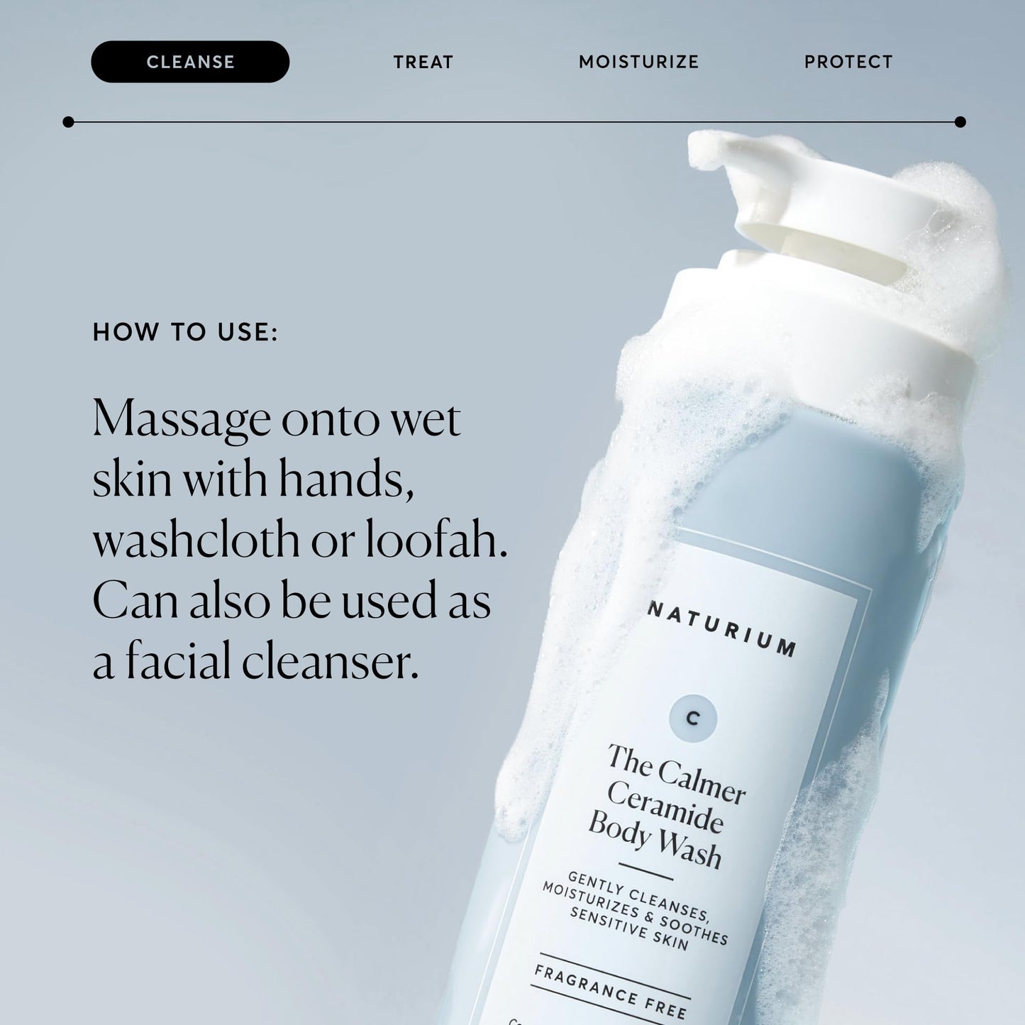 Naturium The Calmer Ceramide Body Wash, Frangrance-Free, Cleansing & Moisturizing for Dry, Sensitive Skin, Dermatologist-Tested, Paraben Beauty & Personal Care Naturium