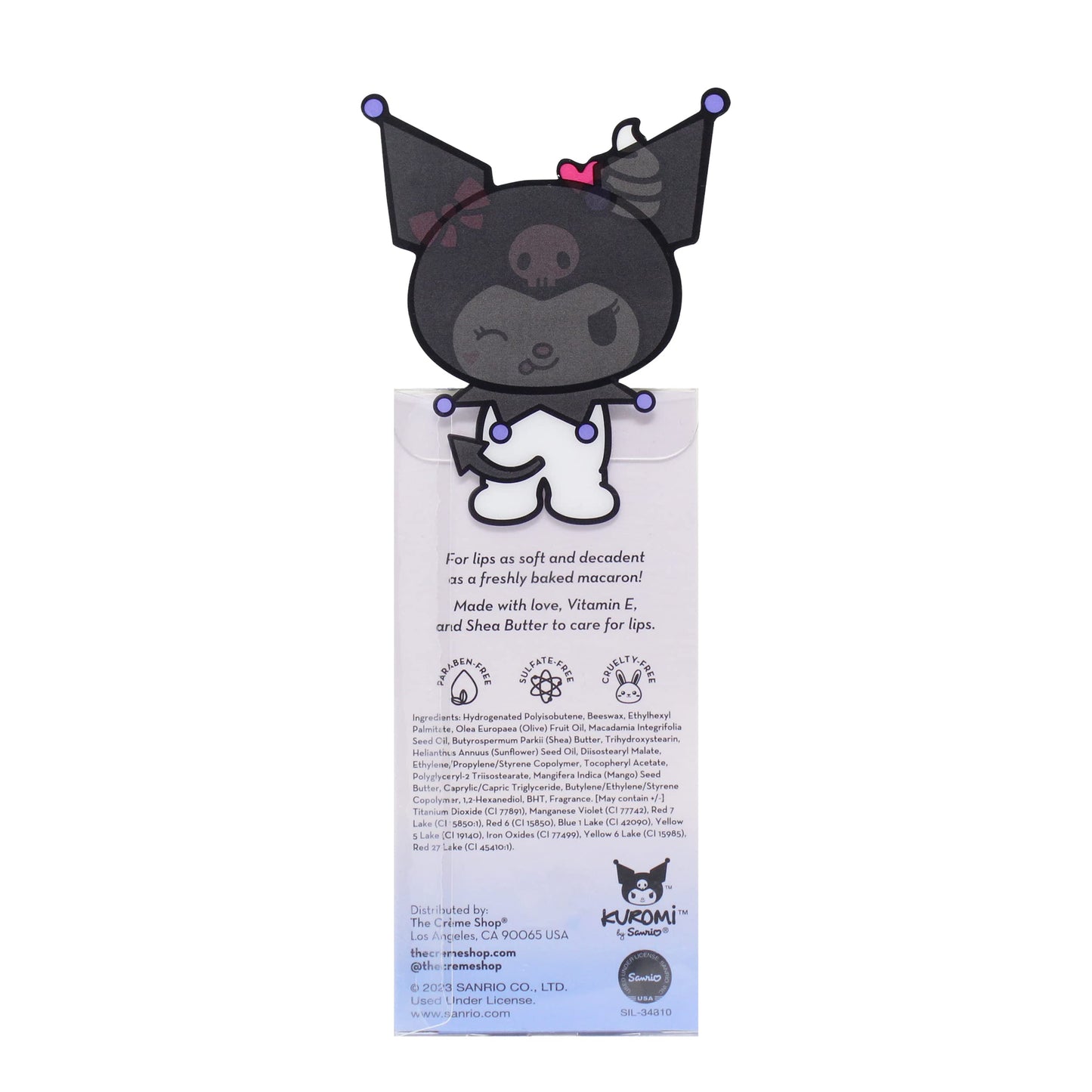 The Crme Shop Kuromi Macaron Lip Balm - Blueberry Smoothie Flavored