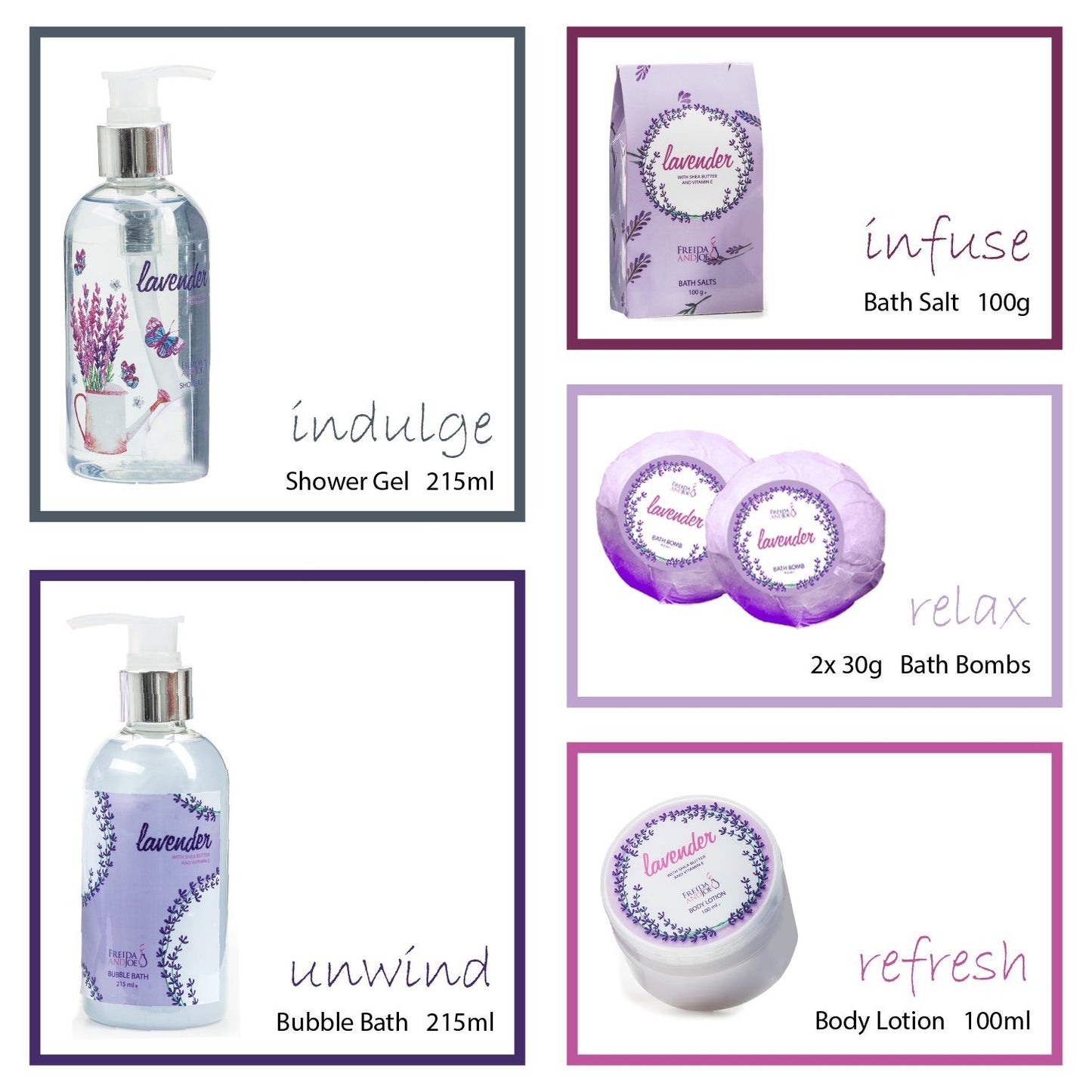 Aromatherapy Essentials Spa Set for Women in Large Silver Tub Bath Set Includes 2 Bath Bombs, Body Lotion, Bath Salts, Shower Gel, and Bubble Bath