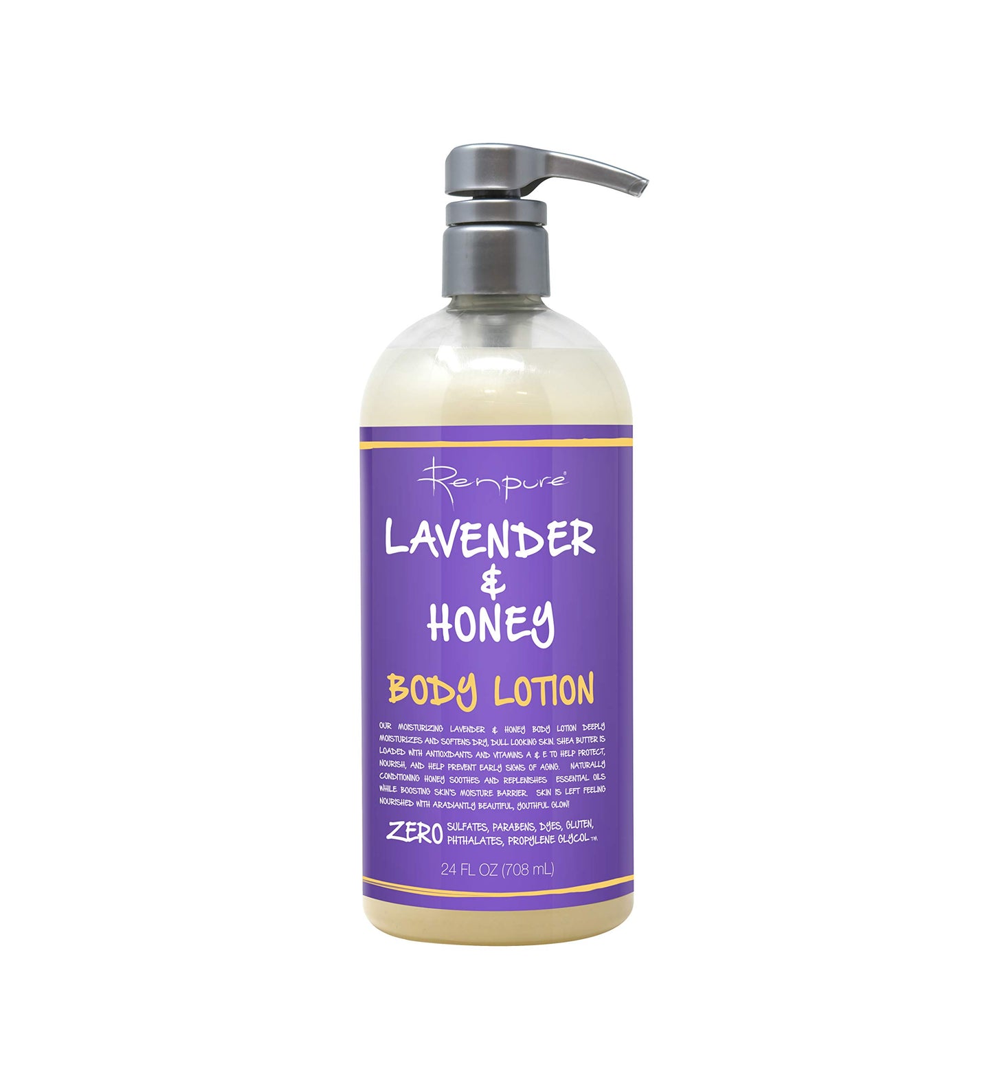 Renpure Lavender & Honey Body Lotion, 24 Ounce Beauty & Personal Care RENPURE