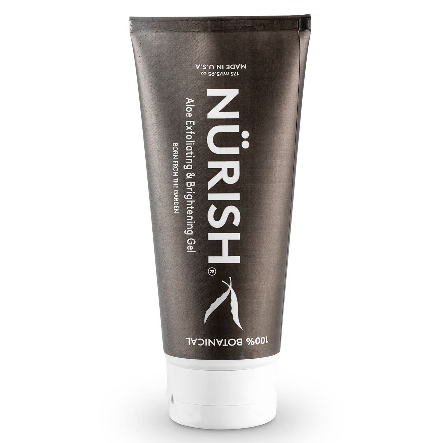 NURISH Aloe Exfoliating Gel, 5.95 oz. 100% Natural & Vegan. Exfoliate & Cleans Your Skin Without Using Harsh Chemicals, Acids or Abrasives.