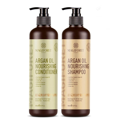 Hair Conditioner and Shampoo, Argan Oil Conditioner, MagiForet Natural Hair Conditioner for Dry Damaged Colored Hair (2018 New fomula Sets) Beauty & Personal Care MagiForet