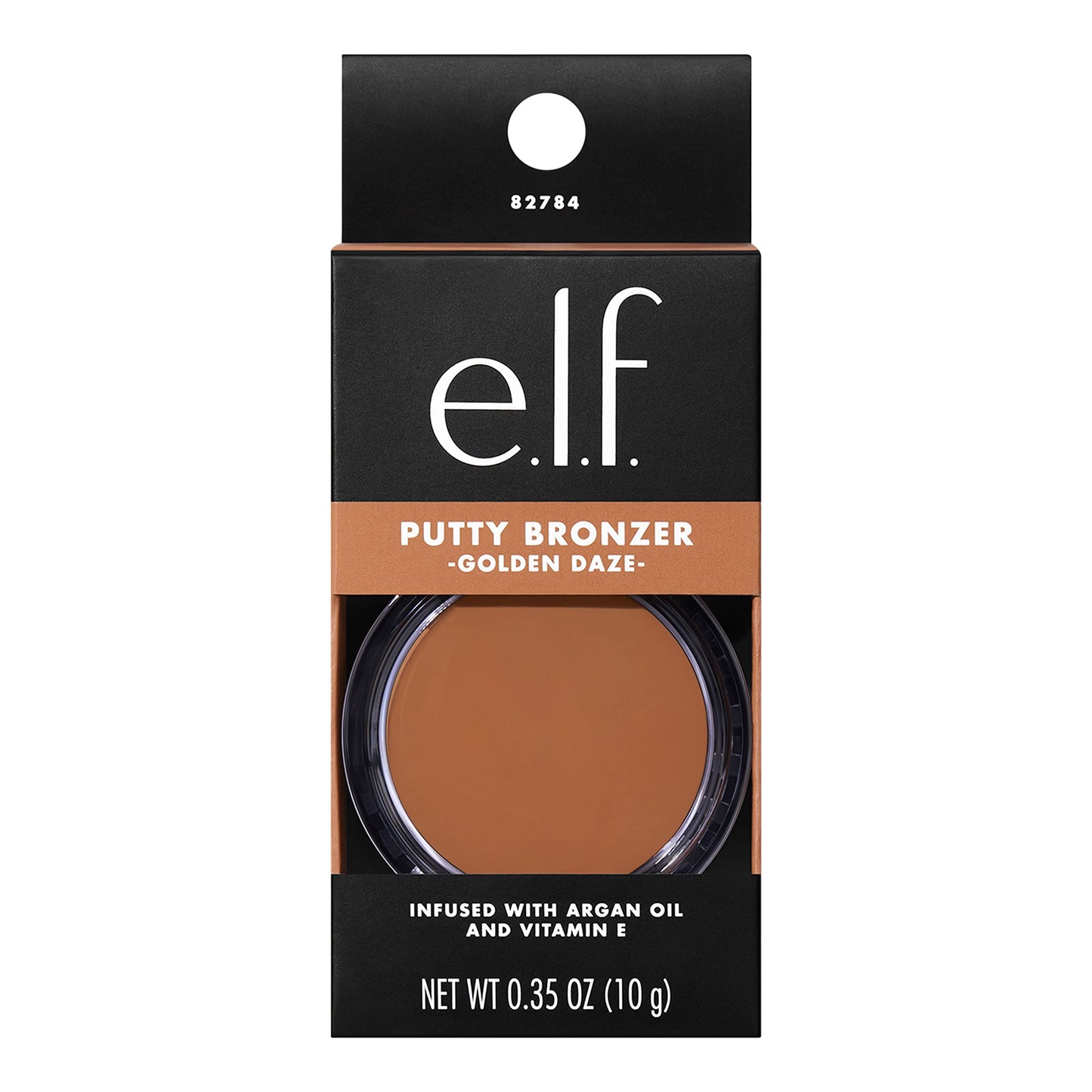 e.l.f. Putty Bronzer, Creamy & Highly Pigmented Formula, Creates a Long-Lasting Bronzed Glow, Infused with Argan Oil & Vitamin E, Golden Daze, 0.35 Oz