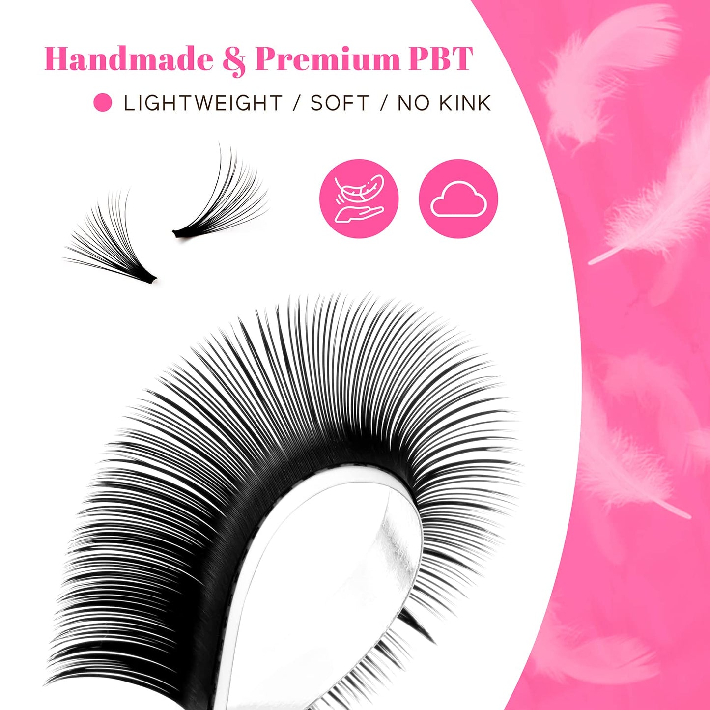 TDANCE Colorful Easy Fan Volume Lashes Eyelash Extension Supplies Rapid Blooming Volume Eyelash Extensions Thickness 0.07 DD Curl Mix 8-15mm Self Beauty and Personal Care TDANCE