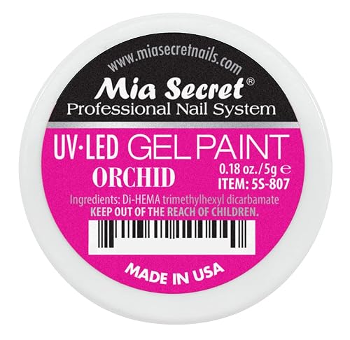 Mia Secret Professional Nail System UV/LED Gel Paint - 5 grams (Orchid) Beauty & Personal Care Mia Secret