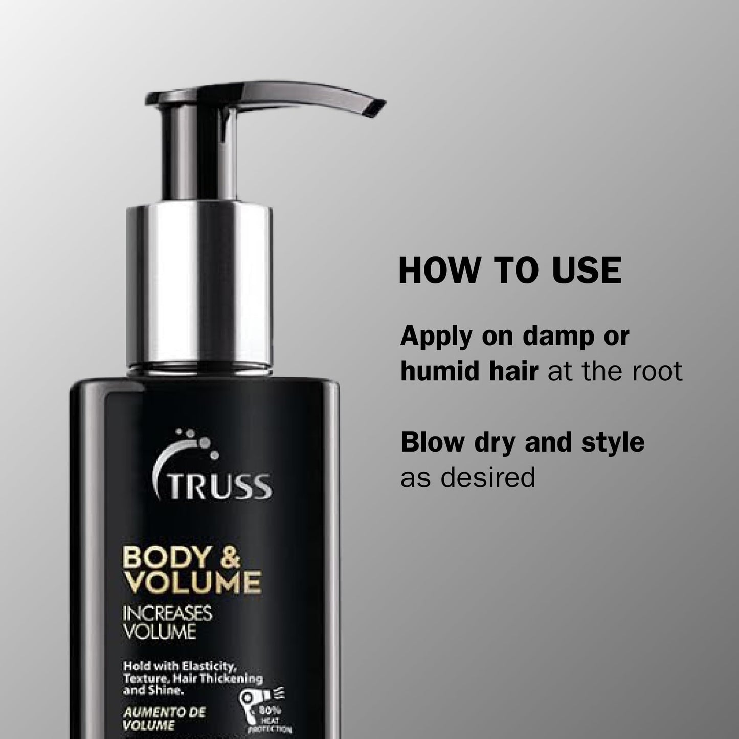 Truss Body & Volume - Weightless, Heat Activated Cream for Volume and Texture to Thin, Oily Hair Types - Light to Medium Hold with Elasticity, Hair