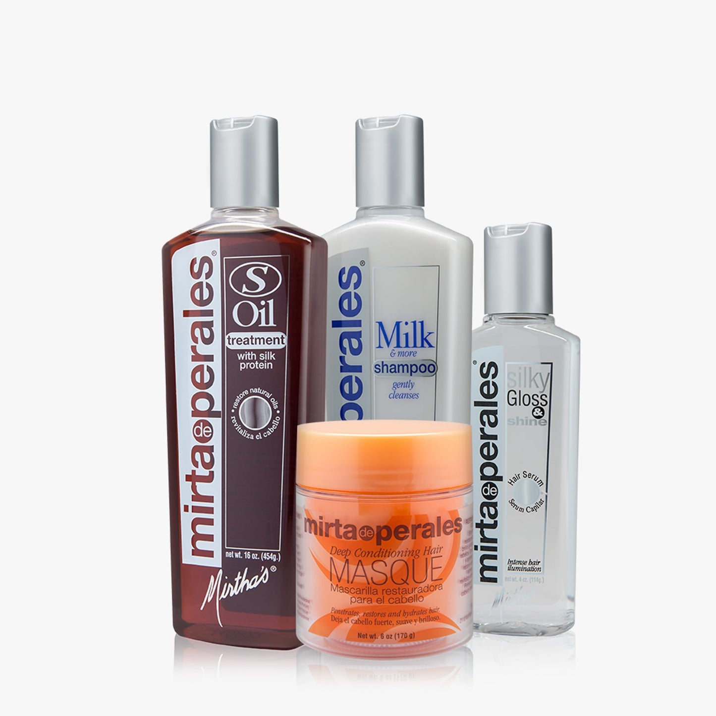 Mirta de Perales Oil “S” Hair Treatment for Dry Hair & Flaky Scalp | Deep-Cleansing Scalp Detox with Castor Oil & Silk Protein | Restores Moisture