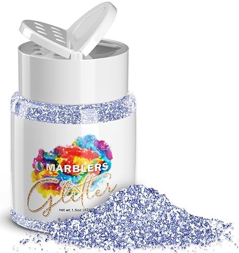 MARBLERS Twinkle Glitter [ICY Blue] 1.5oz (42g) | Fine | Non-Toxic, Vegan, Cruelty-Free | Face, Body, Eyeshadow, Hair, Festival, Party Makeup | Nail