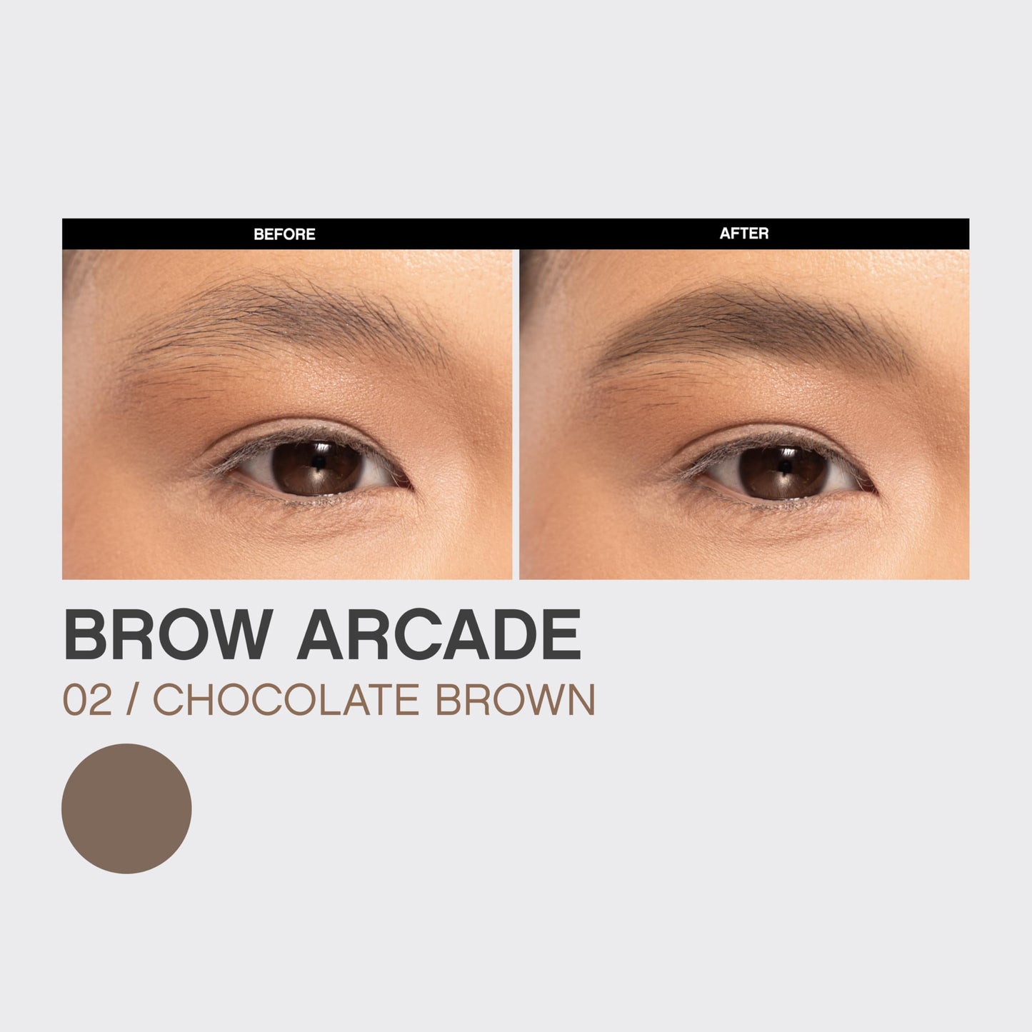 Vivienne Sabó Brow Arcade Eyebrow Pencil - Micro Definer with Brush for Natural Shaping, Long-Wear Color for Full, Defined Arches, Shade 02 Chocolate