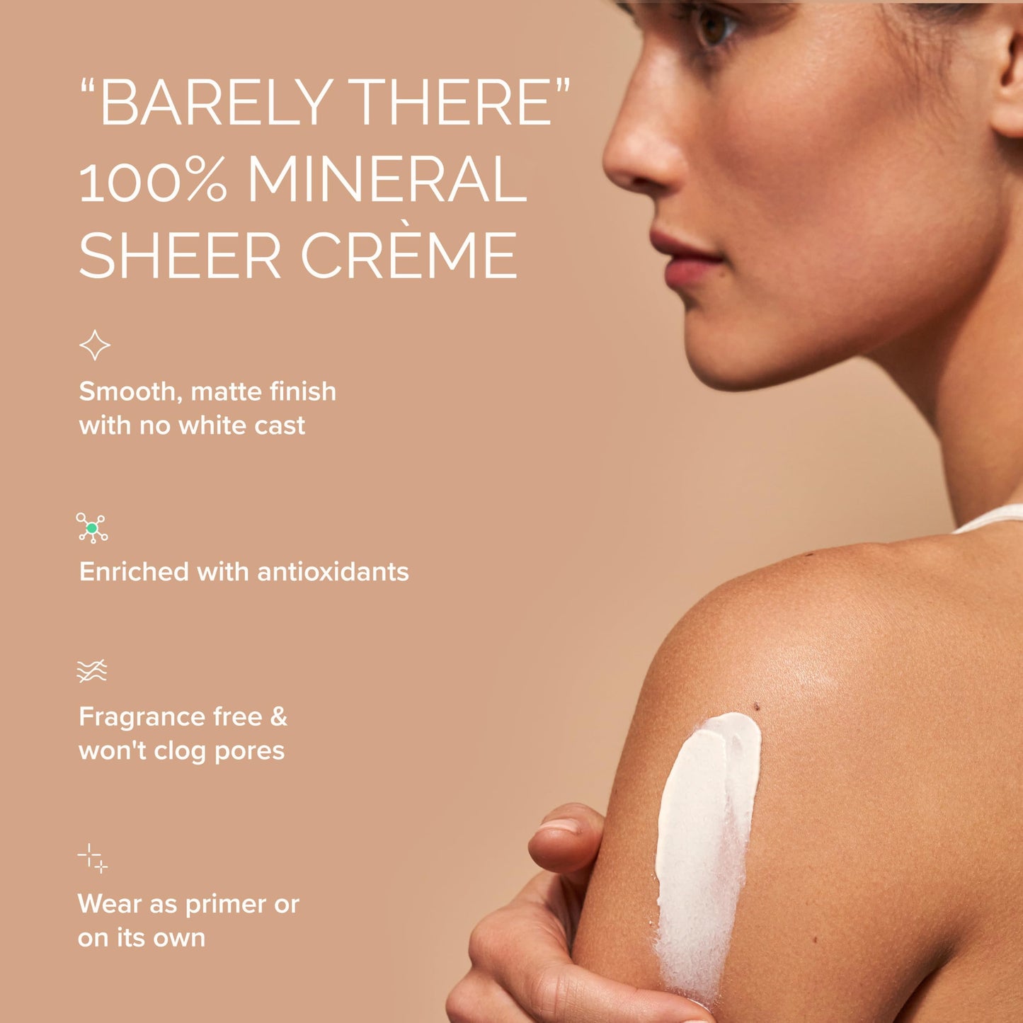 MDSolarSciences Mineral Crème Sunscreen SPF 50 | Water-Resistant, Broad Spectrum UV Protection | Zinc Oxide Formula with Antioxidants | No White Cast