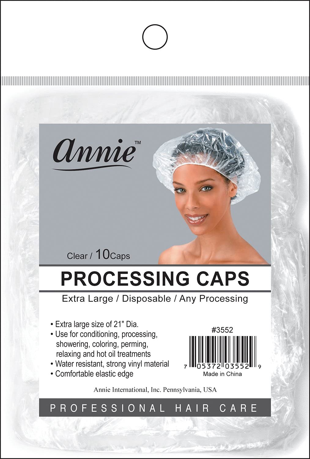 Annie Processing Caps XL 10Pc Clear