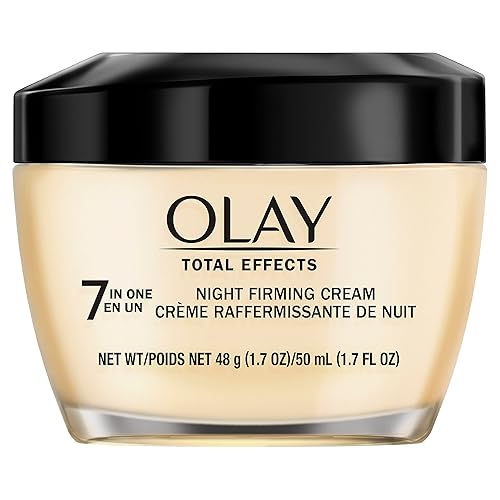 Olay Total Effects Anti-Aging Night Firming Cream & Face Moisturizer with Vitamin C & E, 1.7 Fluid Ounce