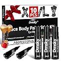 Dmsky 10 Packs Eye Black Sports Stick for Football, Baseball, Softball-Anti-Glare Face Body Paint Stick Kit,Water-Proof Eye Sports Paint
