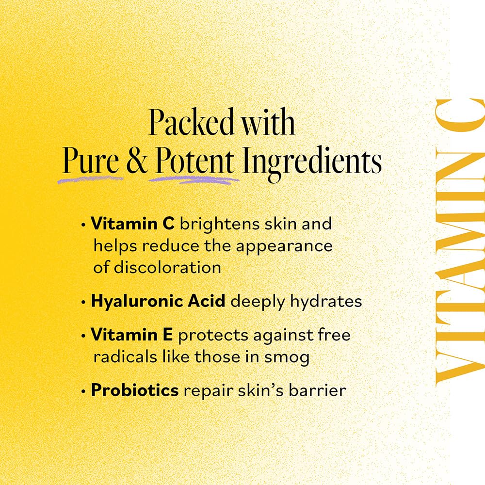 DERMA E Vitamin C Concentrated Serum, 2 Oz, with Hyaluronic Acid, Vitamin E & Aloe, All Natural, Antioxidant-Rich Concentrated Formula, Hydrating