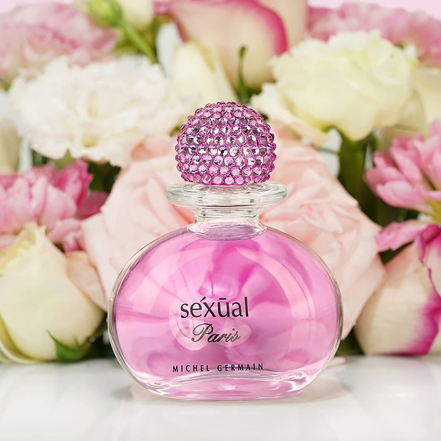 Michel Germain Sexual Paris Eau de Parfum Fragrance Spray, Top Notes of French Blackcurrant, Chardonnay Clementine, Galbanum for Women, 4.2 Fl Oz