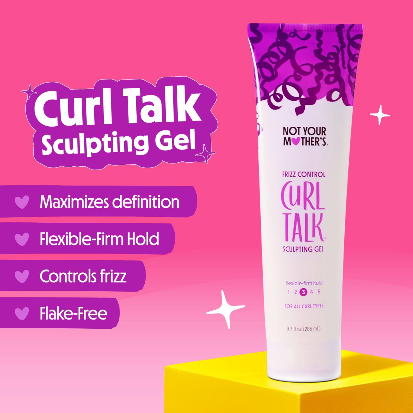 Not Your Mother's Curl Talk Kit, 9.7 fl.oz Defining Cream, 9.7 fl.oz Frizz Control Styling Gel & 7 oz Activating Mousse Beauty and Personal Care Not Your Mother's