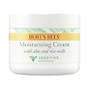 Burt's Bees Sensitive Moisturizing Cream, With Aloe Vera and Rice Milk, Face Moisturizer for Sensitive Skin, 98.8 Percent Natural Origin Skin Care, 3