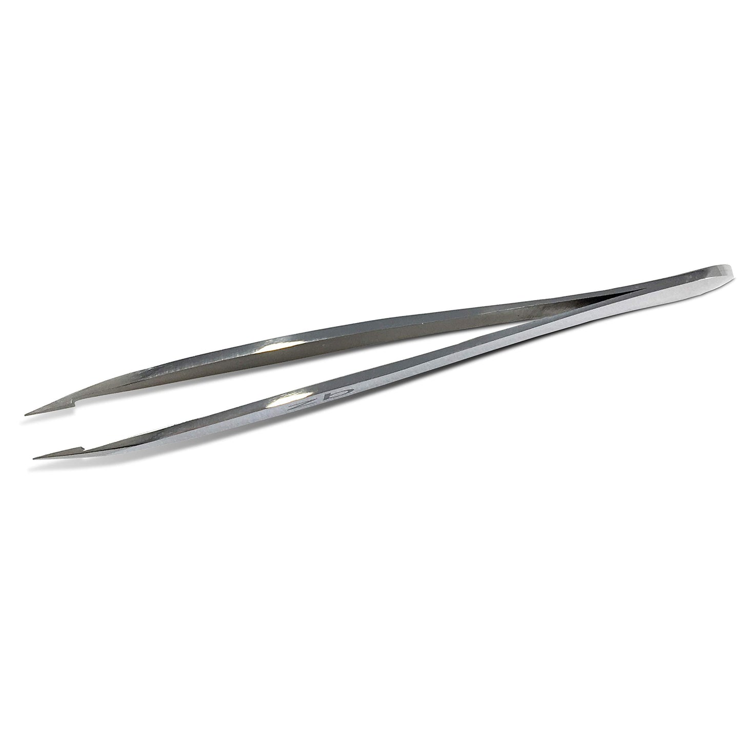 Zizzili Basics Elite Series Pointed Tweezers - Sharp Precision Tips + Surgical Grade Stainless Steel Tweezer for Professional Eyebrow and Facial Hair
