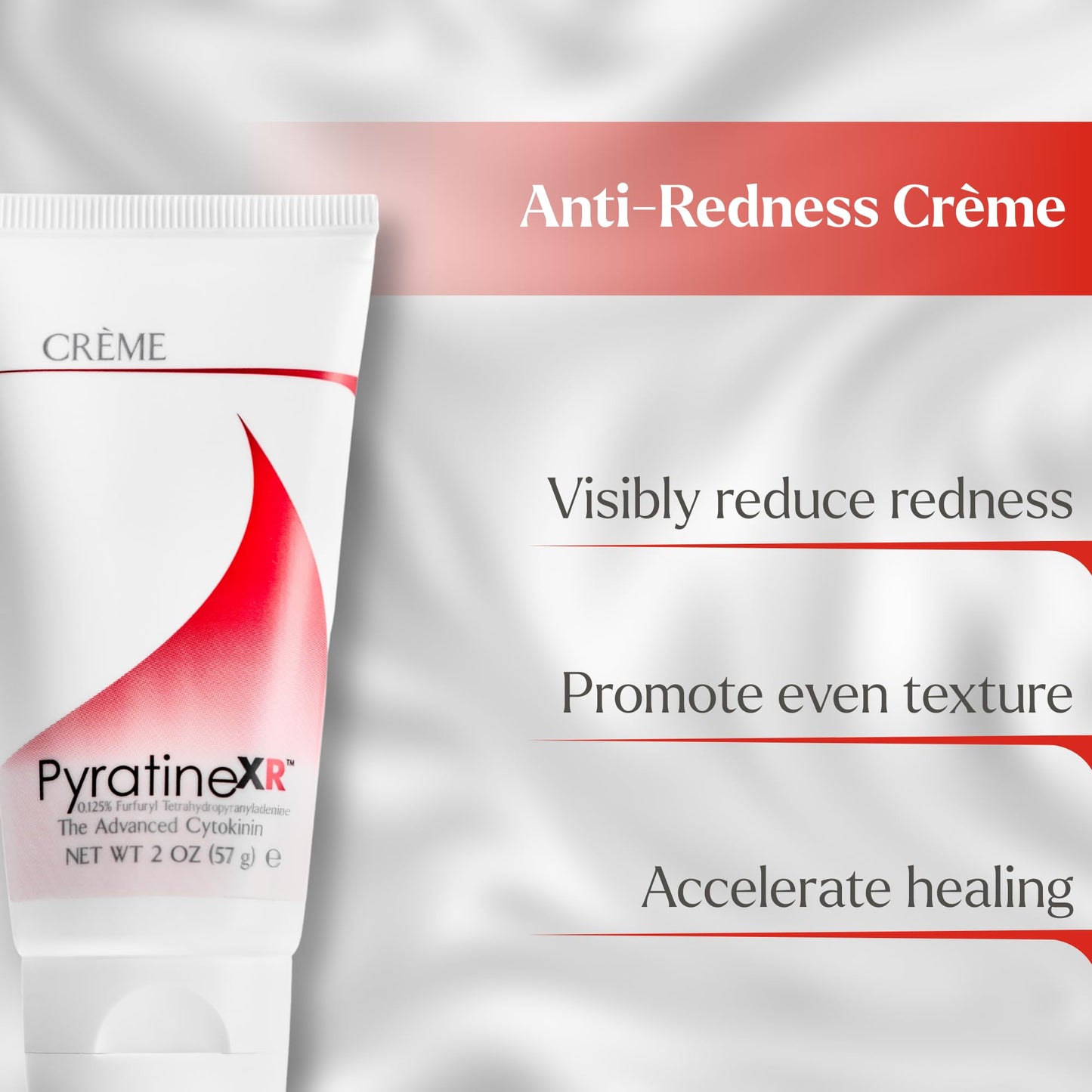 PyratineXR Crème - Antiaging & Rosacea Treatment - Ultimate Cytokinin Skin Cream Reduces Facial Redness, Acne Lesions, Spider Veins, Fine Lines