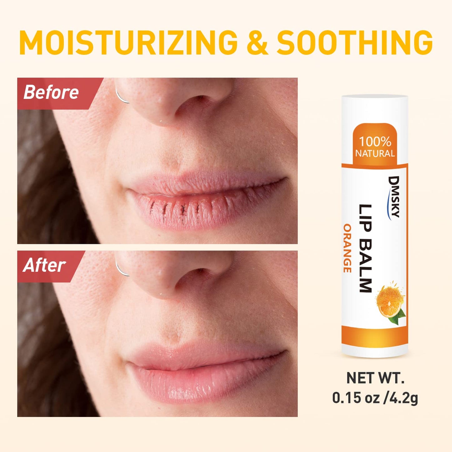 DMSKY 24 Pack Lip Balm Bulk, Moisturizing with Coconut Oil & Vitamin E for Dry Cracked Lips, Natural Lip Care Party Favors for Kids & Adults-12 Beauty and Personal Care Dmsky
