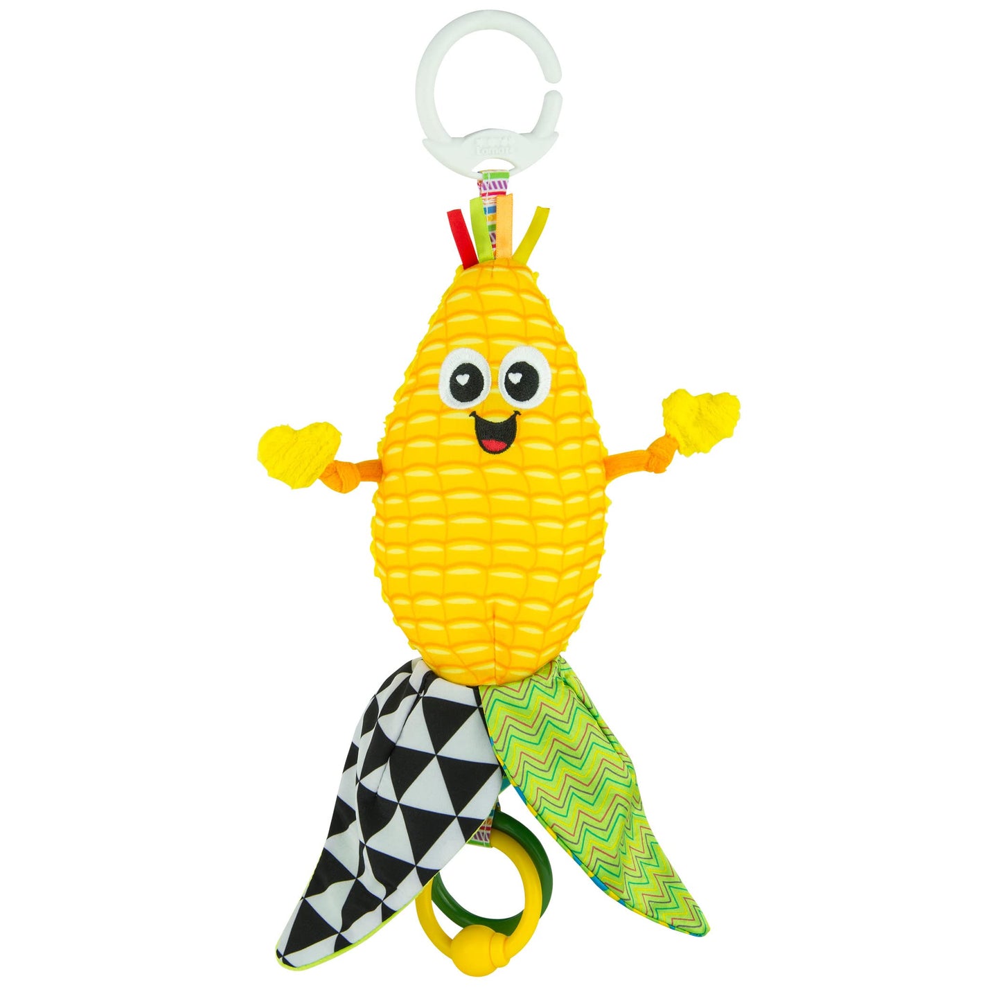 Lamaze John Deere Clip n Go, Corn E. Cobb Baby Clip On Toy, Multi