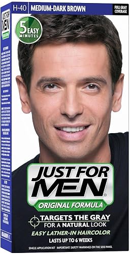 JUST FOR MEN Hair Color H-40 Medium Dark-Brown 1 ea (Pack of 11)