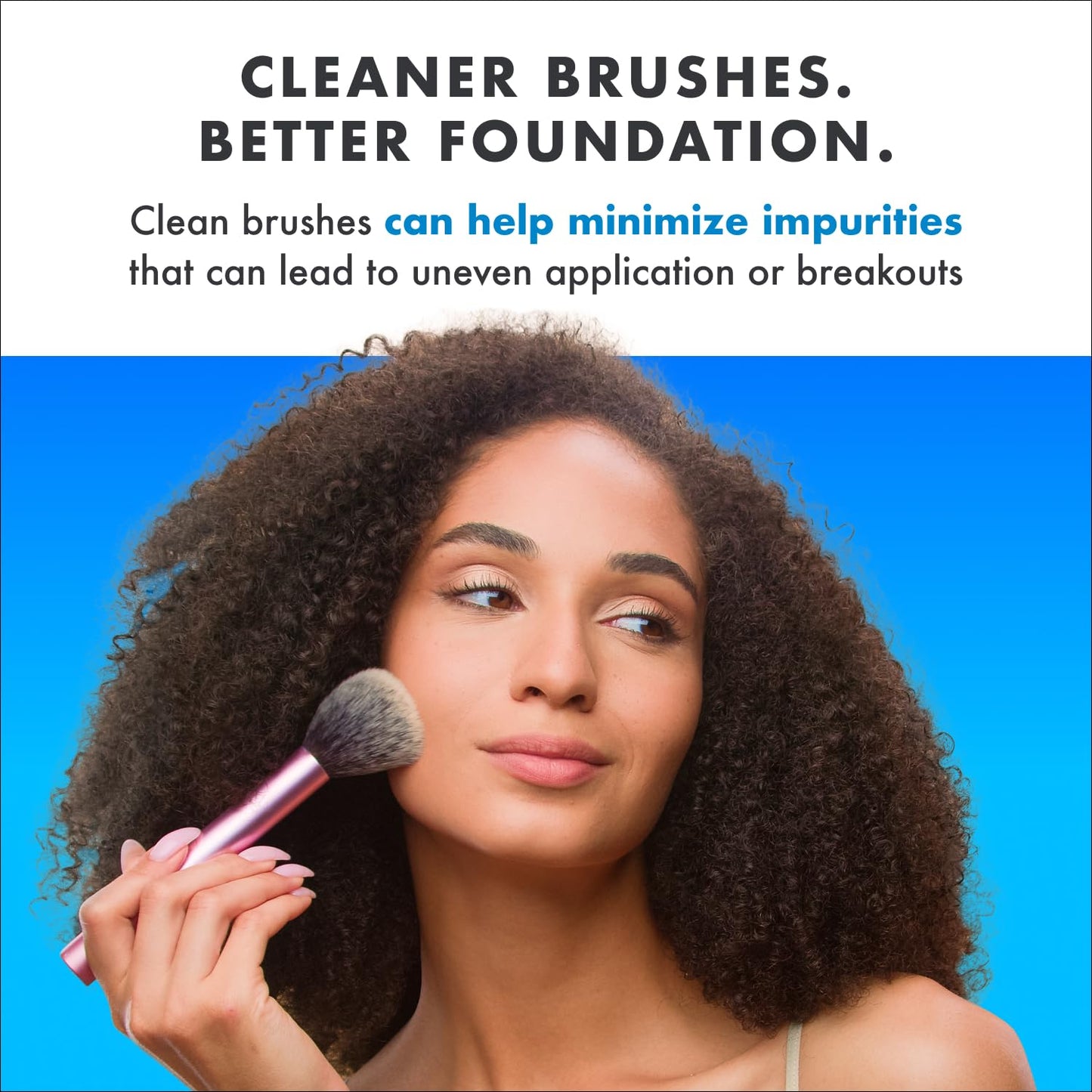 Cinema Secrets Original Blue Vanilla Makeup Brush Cleaner Spray - Professional Cleanser for Makeup Brushes - Quick-Drying, Rinse-Free Formula