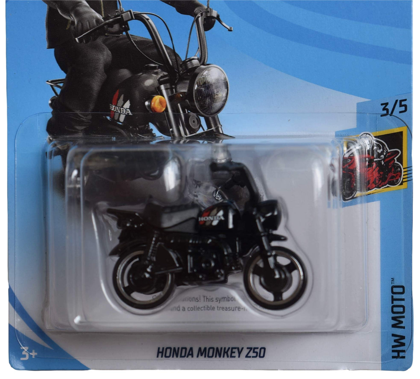 Hot Wheels Moto Series 3/5 Honda Monkey Z50 115/250, Black