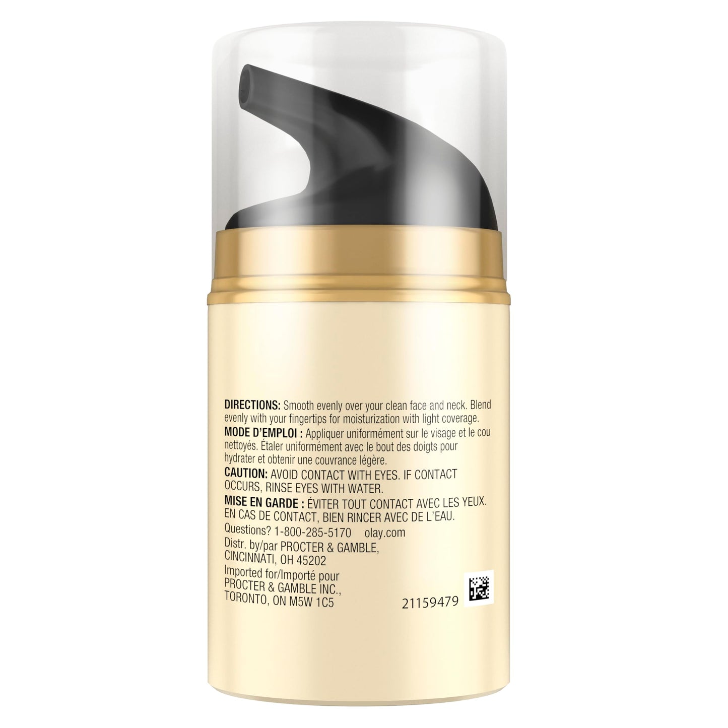 Olay Total Effects 7 in One Anti-Aging Moisturizer + Touch of Foundation Light to Medium 1.7 oz (Pack of 2)