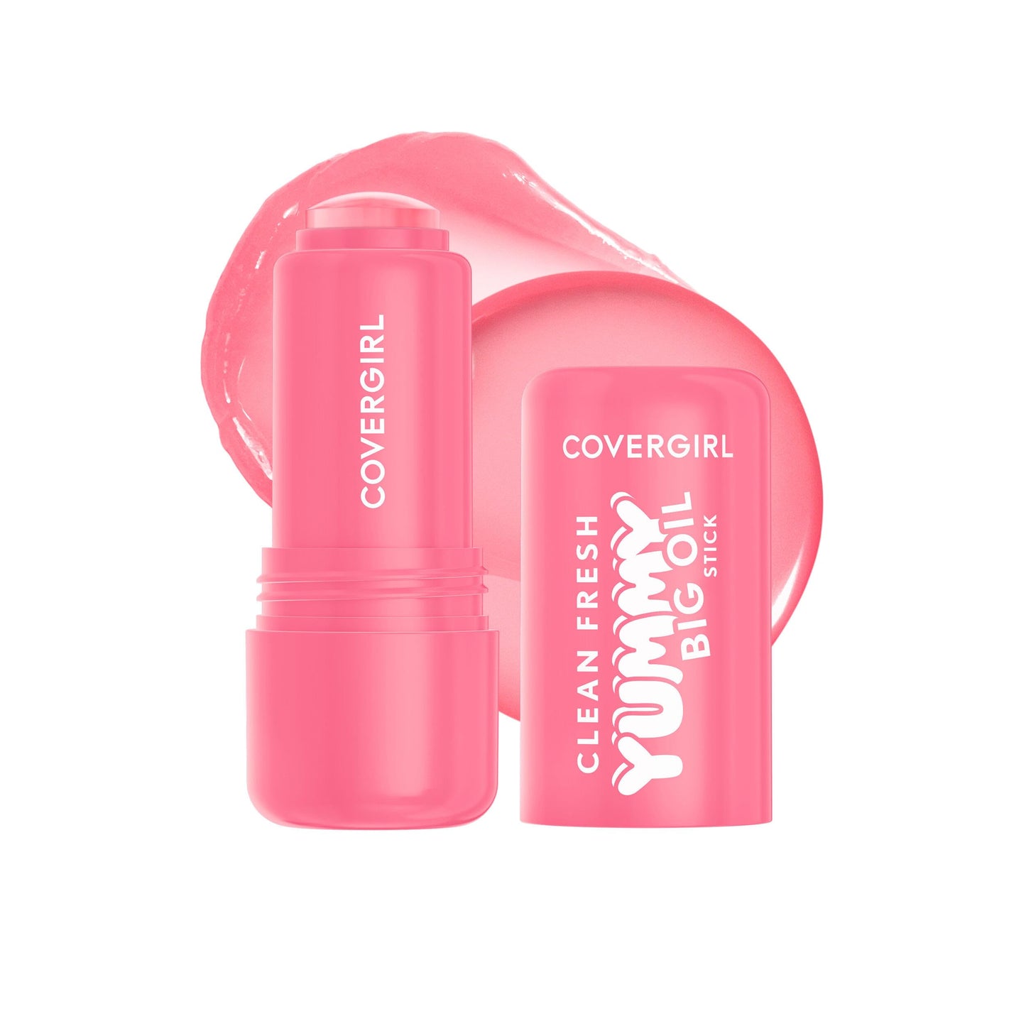 COVERGIRL Clean Fresh Yummy Big Oil Stick, Flavored Lip Oil, Dewy Finish, Non-Greasy - 150 Sugar Poppy (Sheer Soft Baby Pink) Beauty and Personal Care COVERGIRL Default Title