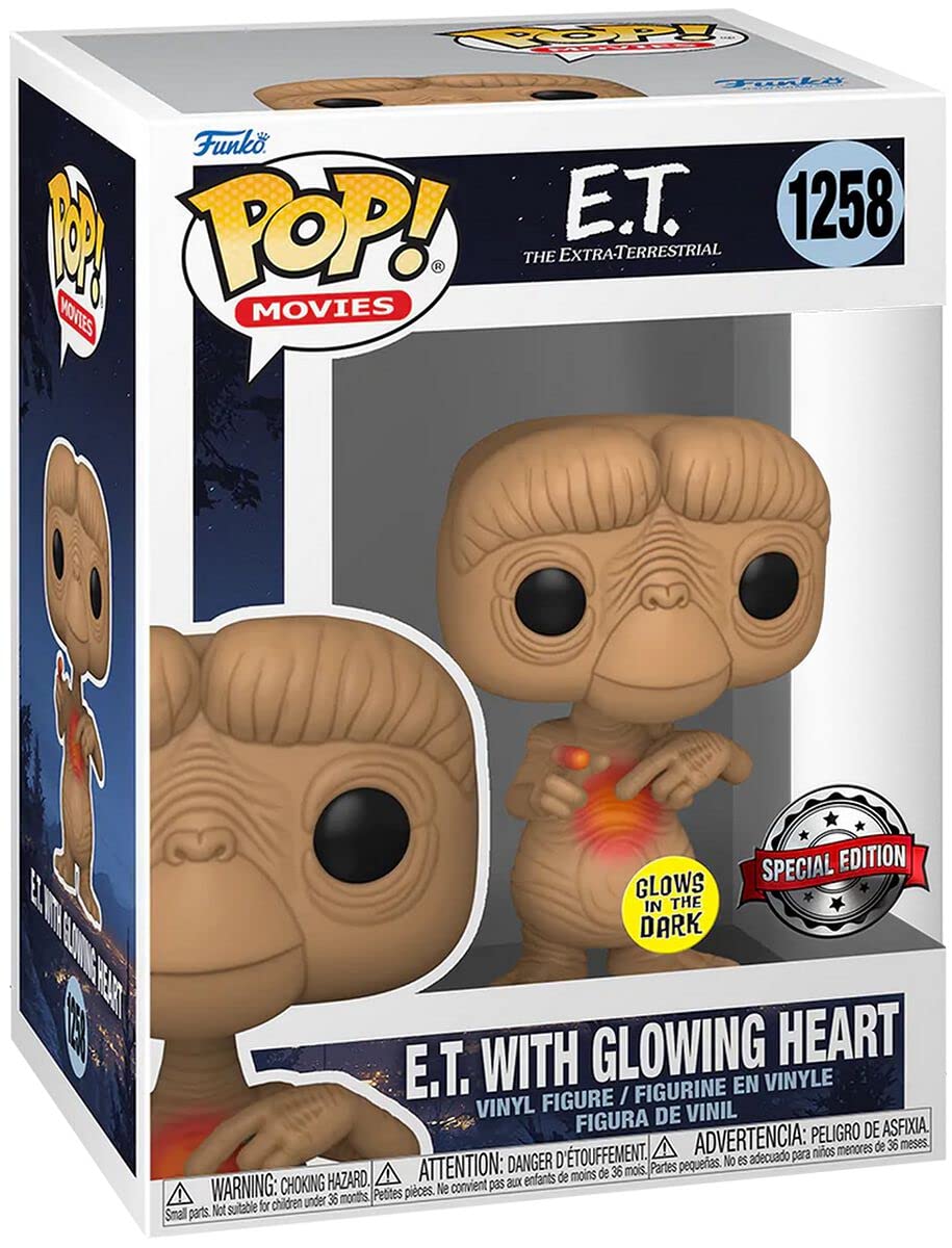Funko Pop! Movies: E.T. 40th - Glow in The Dark Heart - The Extra Terrestrial - Collectible Vinyl Figure - Gift Idea - Official Merchandise - Toys…