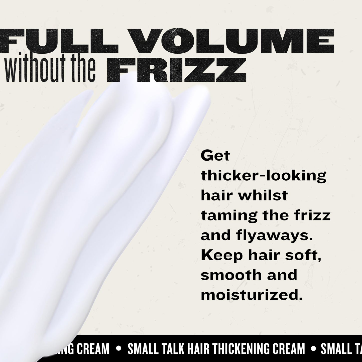 Bead Head by TIGI Small Talk MINI 3-in-1 Hair Thickening Cream - Use for Voluminous Hair - For Fine, Thin & Flat Hair - Use on Damp Hair - Premium