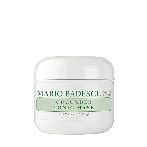 Mario Badescu Purifying Cucumber Tonic Facial Mask - Powerful Deep Cleansing Clay Mask for Congested Skin - Pore Minimizer for Face - Ideal