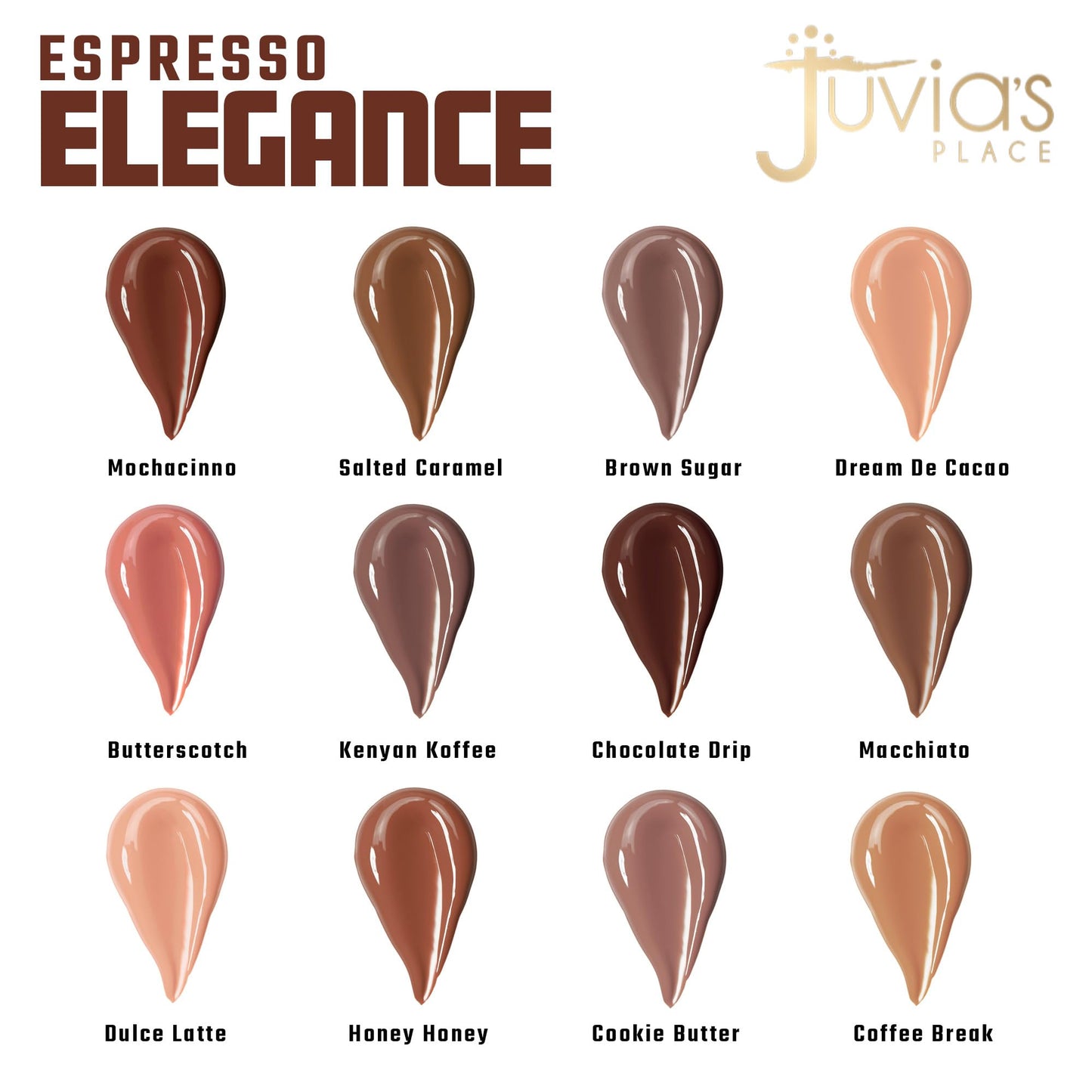 Juvia's Place Coffee Shop Lip Gloss - Dulce Latte - Hydrating Butter Lip Gloss for Women, Long-Lasting Shine, Moisturizing Glass-like Finish, Plumping