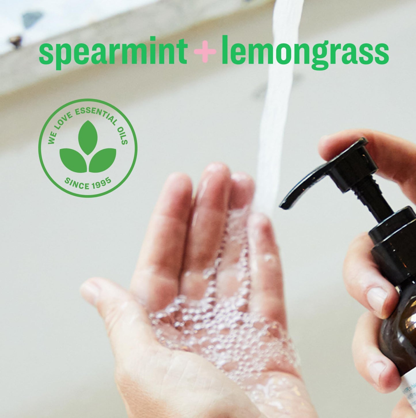 Everyone Liquid Hand Soap, 12.75 Ounce (Pack of 3), Spearmint and Lemongrass, Plant-Based Cleanser with Pure Essential Oils