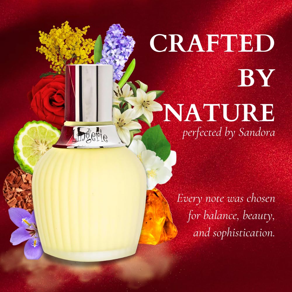 Sandora Fragrances Perfume for Women - INSPIRED by A WORLD RENOWED WOMEN'S PERFUME - Rose, Jasmine, Iris, Amber - Floral, Elegant, Romantic, Soft