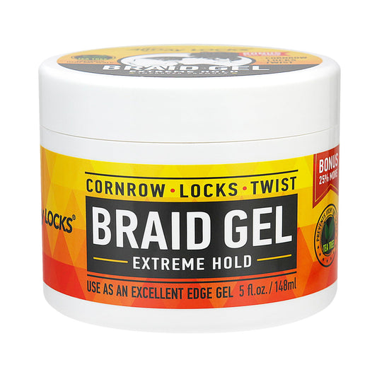 AllDay Locks Braid Gel Extreme Hold - Braiding Gel for Cornrows, Locks and Twisting, Moisturizing Edge Control for Women and Men, Natural Formula - 5