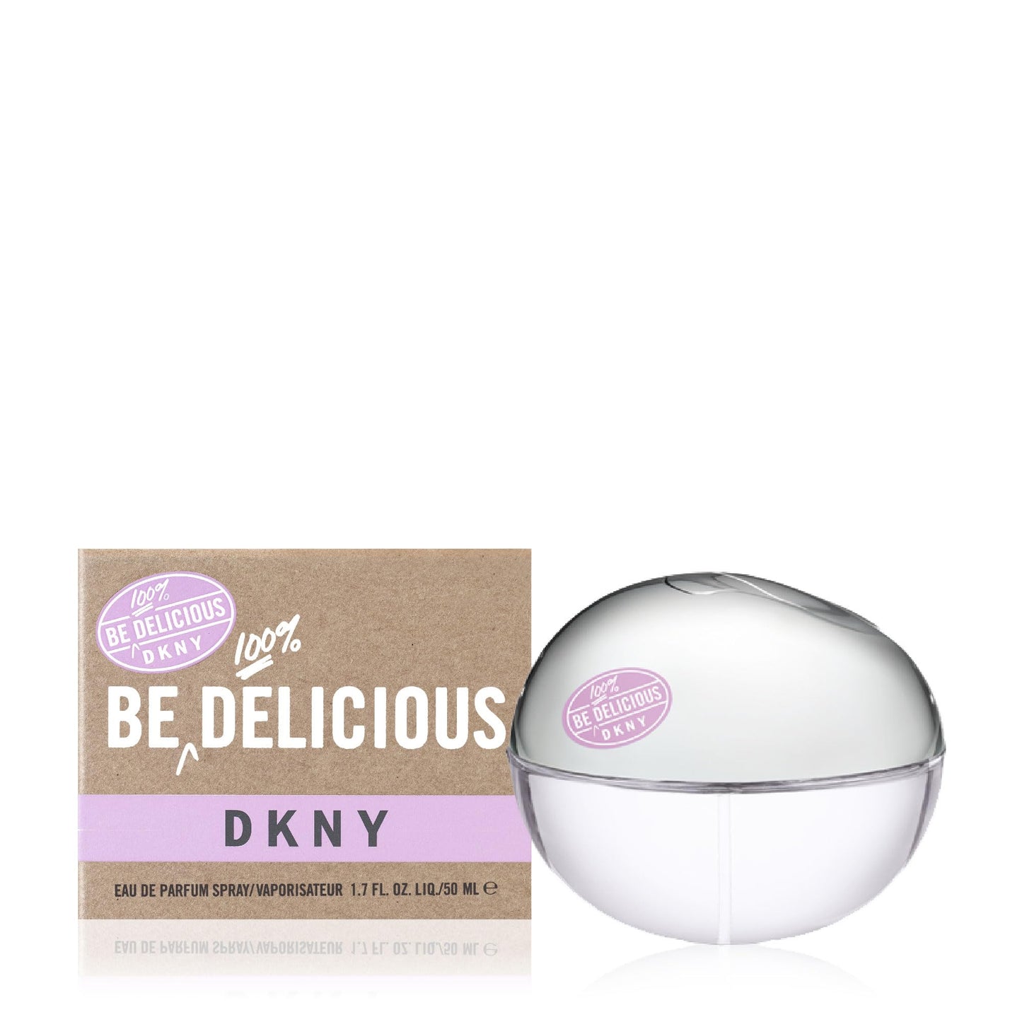 DKNY Be 100% Delicious Eau de Parfum Perfume Spray For Women, 1.7 Fl. Oz.