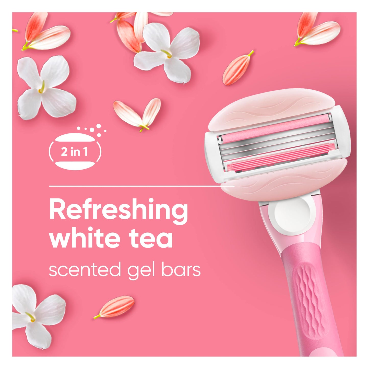 Gillette Venus ComfortGlide White Tea Women's Razor Refills, 4 Refill Cartridges, Fits Venus Reusable Razor Handles, 3-Bladed with Built-in Shave Gel Beauty and Personal Care Gillette Venus