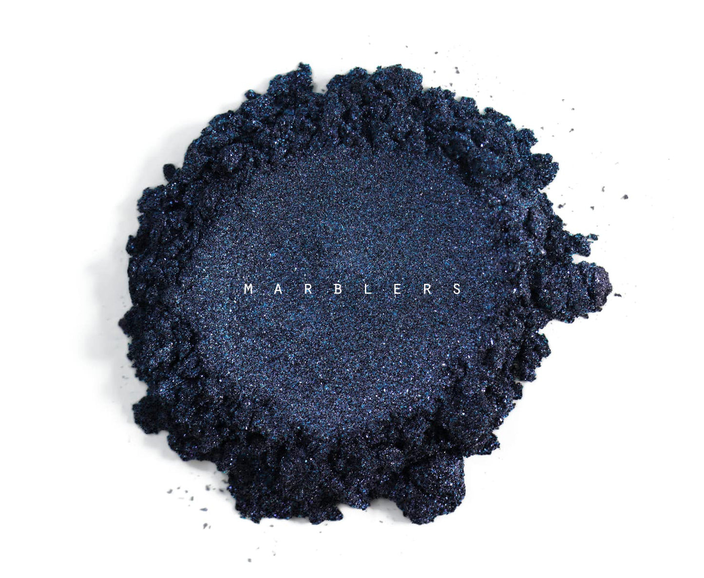 MARBLERS Chunky Natural Mica Powder [Blue Black Pearl] 0.11oz (3g) | Highly Pigmented | Non-Toxic, Vegan, Cruelty-Free | Eyeshadow, Body Butter, Nail