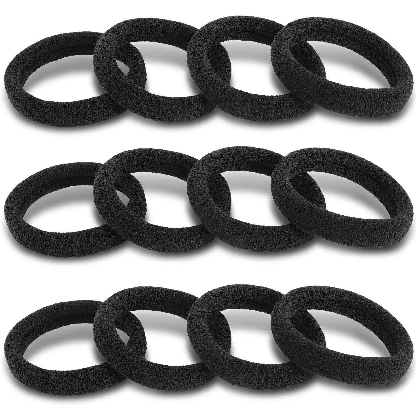 120PCS Black Hair Ties for Women Girls, Elastic Hair Bands Ponytail Holders Beauty and Personal Care DWKFEOQ Default Title