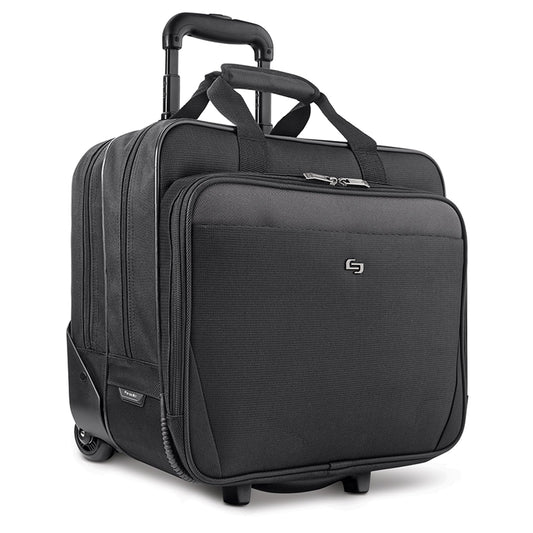 Solo New York Rolling Catalog Case with Wheels - Roller Laptop Bag, Wheeled Briefcase for Women & Men, Carry On Size for Travel, Fits 17.3" Computer