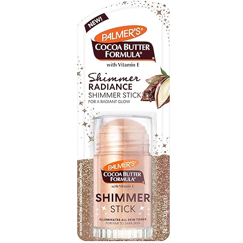 Palmer's Cocoa Butter Formula Body Shimmer Stick with Vitamin E, 1 Oz, Radiant Highlighter Makeup for Body Glow, Provides 48-Hour Moisture, All Skin