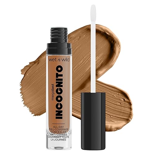 Concealer By Wet n Wild Mega Last Incognito All-Day Full Coverage Liquid Matte Concealer, Tan Deep,1114053