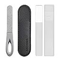 VOGARB Travel Nail Files for for Thick Toenails, 3.6 Inch Diamond Nail File for Natural Nails, Double Sided 180 Diamond Grits Emery Boards for Men